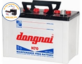 ẮC QUY ĐỒNG NAI NƯỚC DÙNG CHO Ô TÔ 12V-70AH (N70)