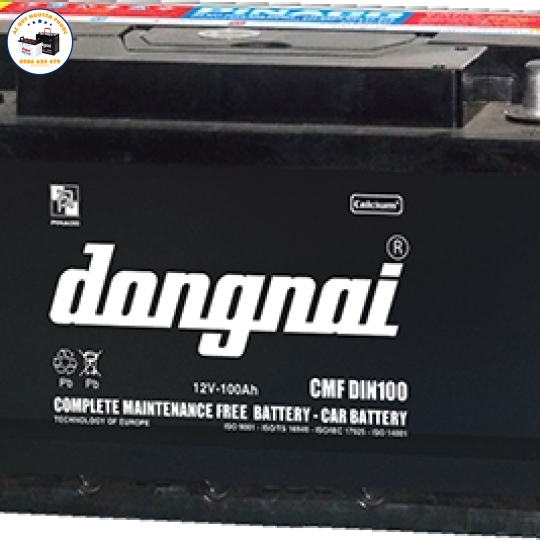 ẮC QUY ĐỒNG NAI KHÔ DÙNG CHO Ô TÔ 12V-100AH (CMFDIN100)